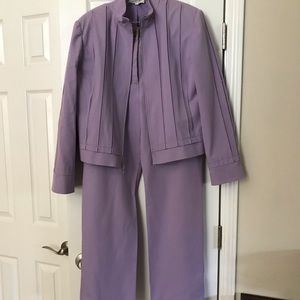 St. John Sport by Marie Gray lavender 2 pc suit